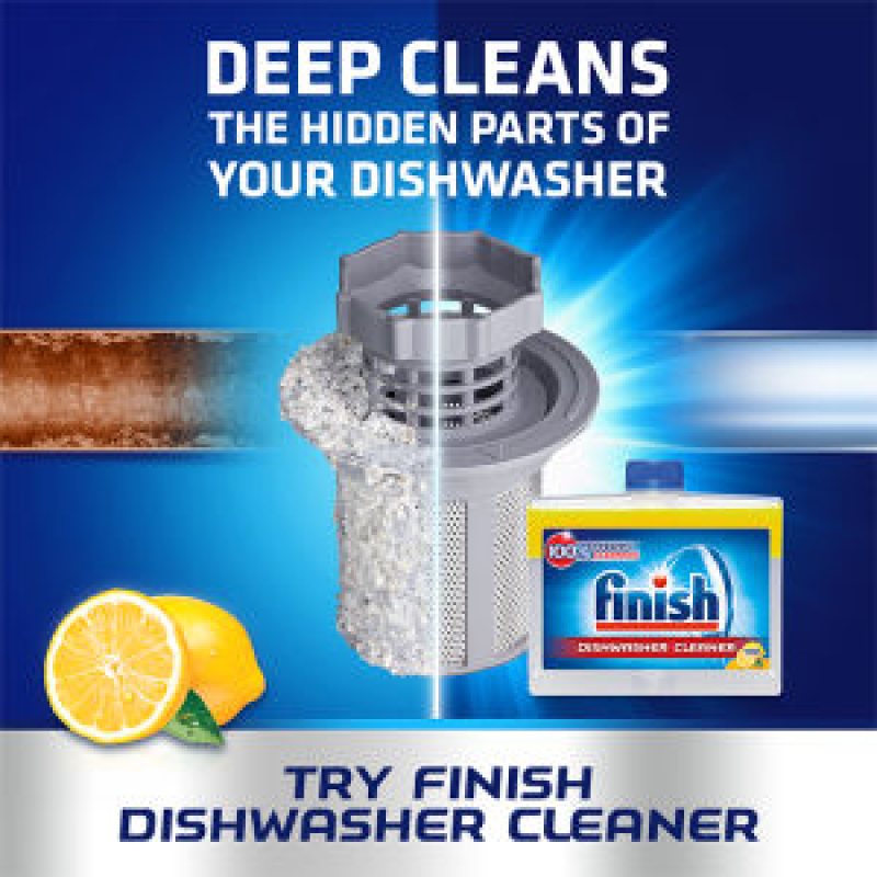 (Combo 4 món Tiết Kiệm) 1 Túi 100 viên rửa chén Finish All in 1 + 1 Chai 800ml Finish + 1 Hộp 1,5Kg muối Finish (Làm mềm nước) + 1 Vệ sinh máy Finish 250ml